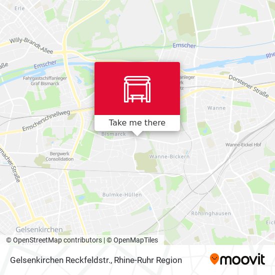Gelsenkirchen Reckfeldstr. map