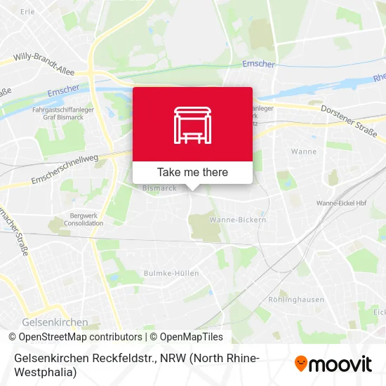 Карта Gelsenkirchen Reckfeldstr.