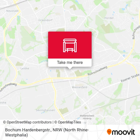 Карта Bochum Hardenbergstr.