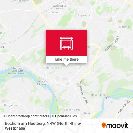 Bochum am Hedtberg map