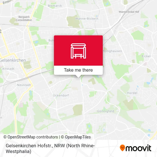 Карта Gelsenkirchen Hofstr.