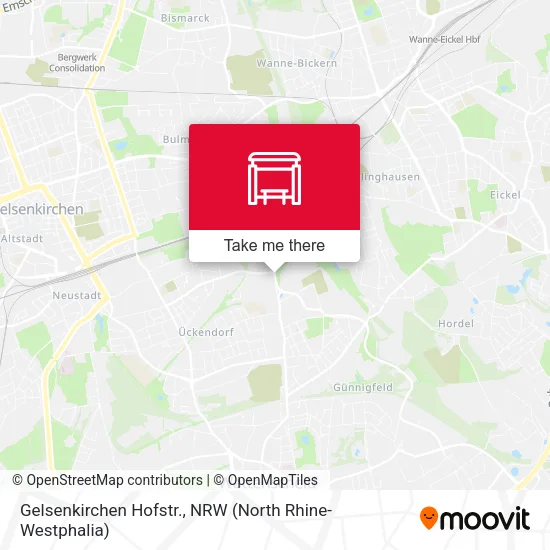Карта Gelsenkirchen Hofstr.