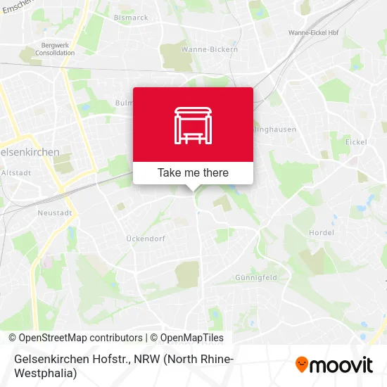 Карта Gelsenkirchen Hofstr.
