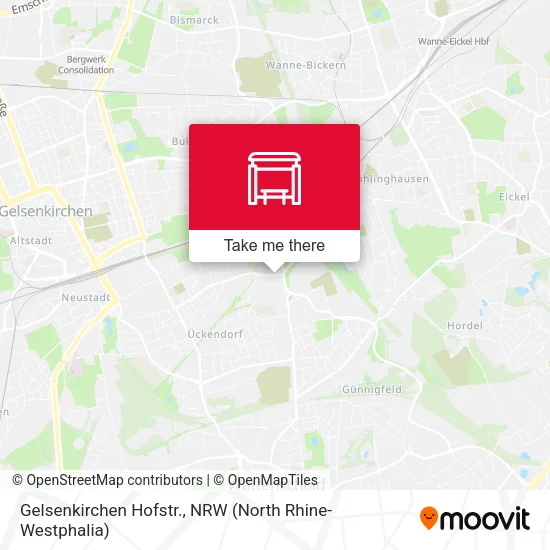 Карта Gelsenkirchen Hofstr.