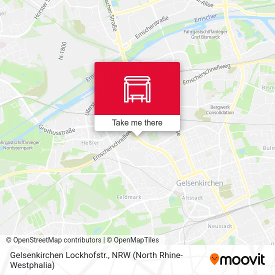 Карта Gelsenkirchen Lockhofstr.