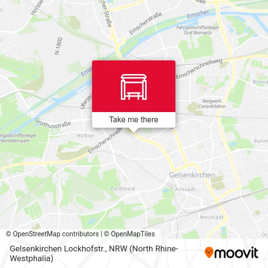 Карта Gelsenkirchen Lockhofstr.