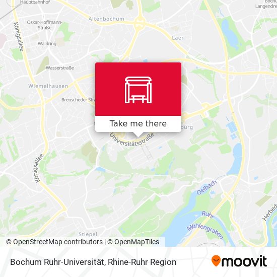 Bochum Ruhr-Universität map