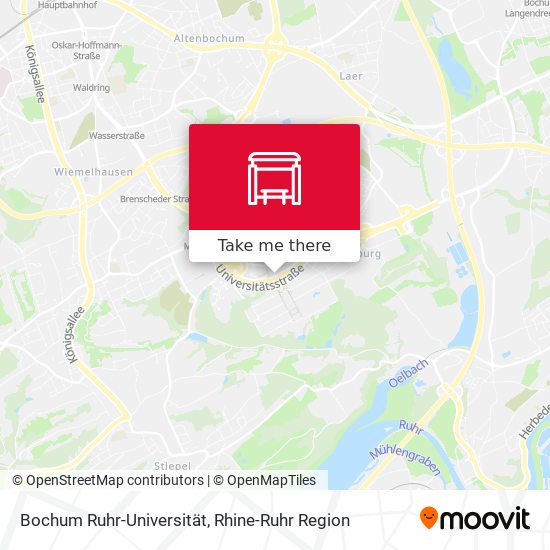 Карта Bochum Ruhr-Universität