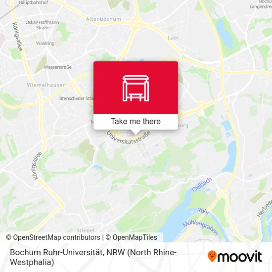 Карта Bochum Ruhr-Universität