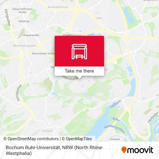 Карта Bochum Ruhr-Universität