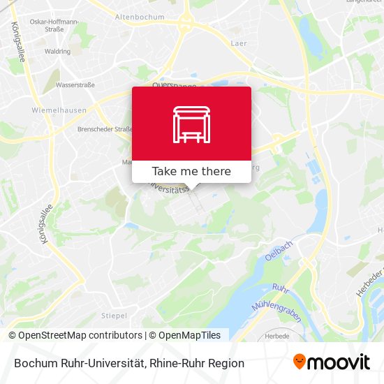 Bochum Ruhr-Universität map