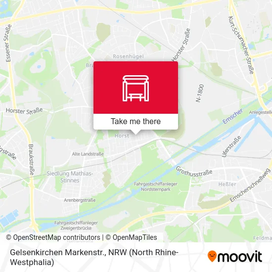 Карта Gelsenkirchen Markenstr.