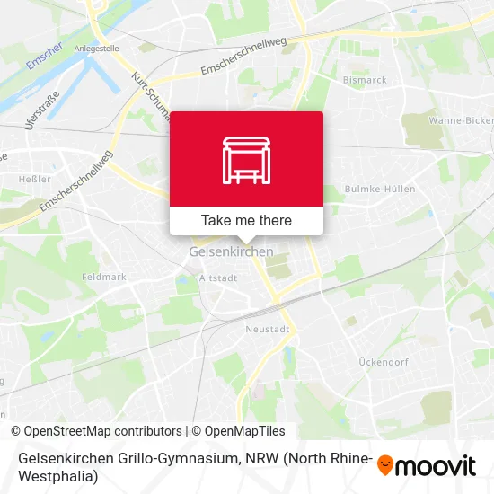 Gelsenkirchen Grillo-Gymnasium map