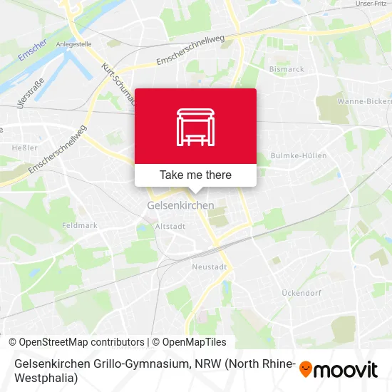 Gelsenkirchen Grillo-Gymnasium map