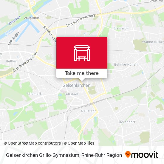 Gelsenkirchen Grillo-Gymnasium map