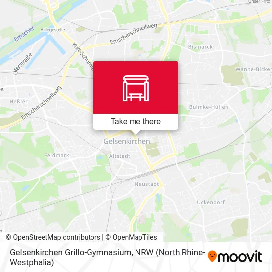 Gelsenkirchen Grillo-Gymnasium map