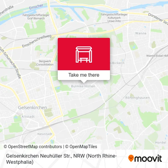 Карта Gelsenkirchen Neuhüller Str.