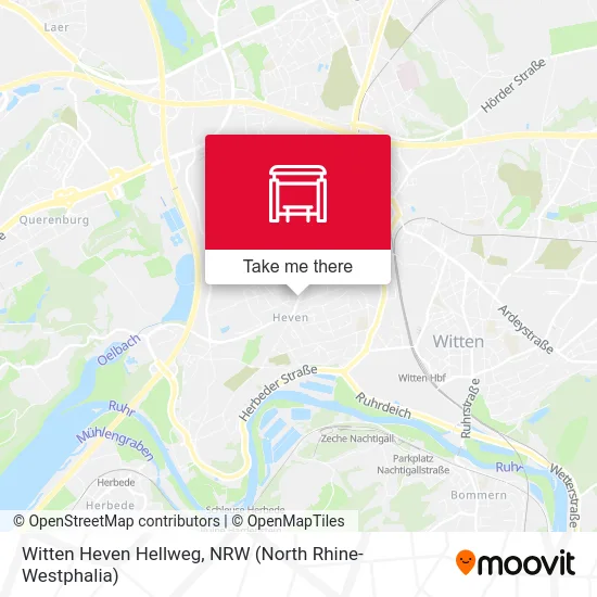 Witten Heven Hellweg map