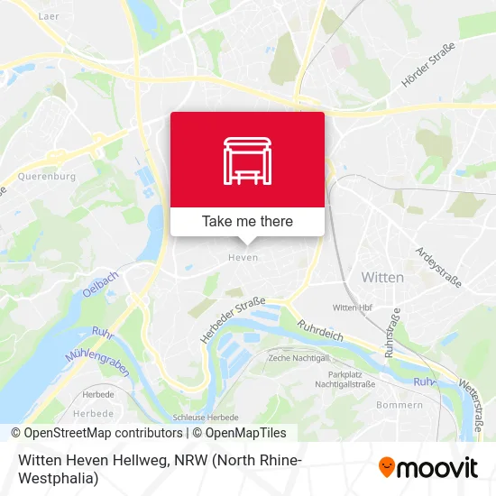 Witten Heven Hellweg map