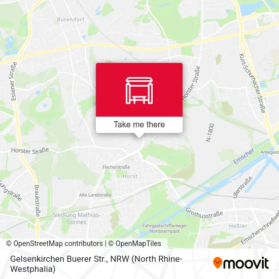 Карта Gelsenkirchen Buerer Str.
