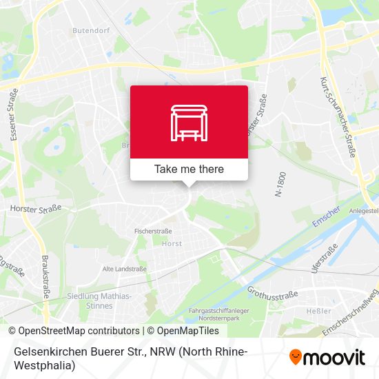 Карта Gelsenkirchen Buerer Str.