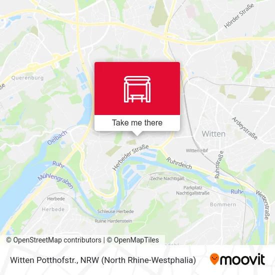 Карта Witten Potthofstr.