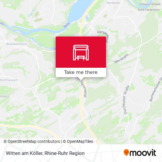 Witten am Köller map