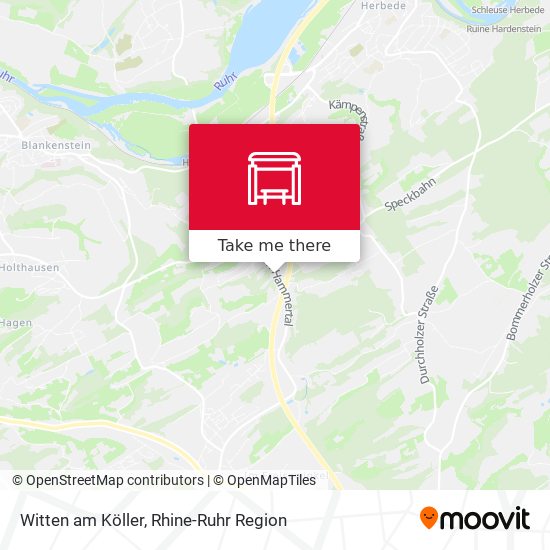 Witten am Köller map