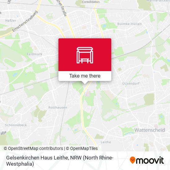 Gelsenkirchen Haus Leithe map