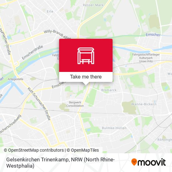 Gelsenkirchen Trinenkamp map