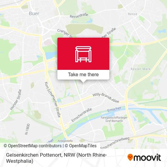 Карта Gelsenkirchen Pottenort