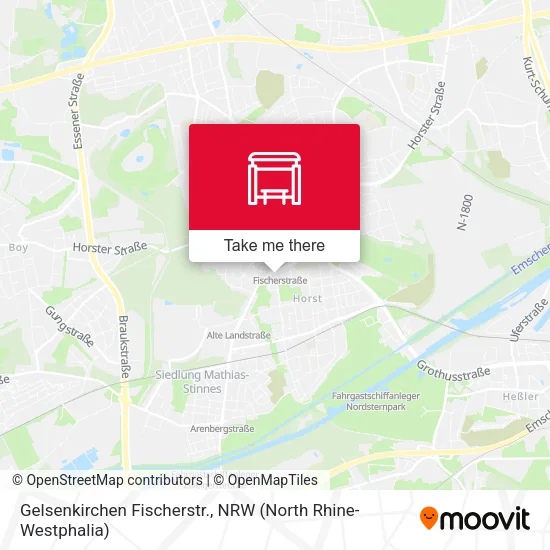 Карта Gelsenkirchen Fischerstr.
