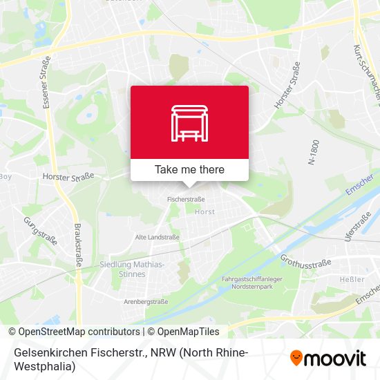 Карта Gelsenkirchen Fischerstr.