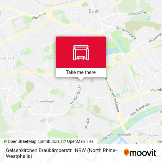 Карта Gelsenkirchen Braukämperstr.