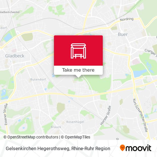 Gelsenkirchen Hegerothsweg map