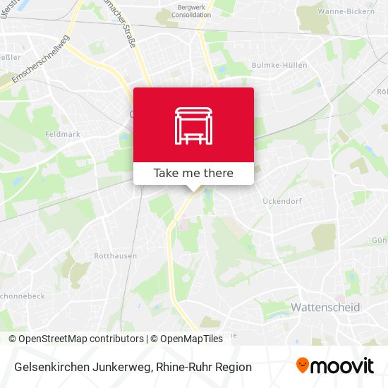 Gelsenkirchen Junkerweg map