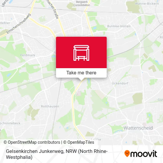 Gelsenkirchen Junkerweg map