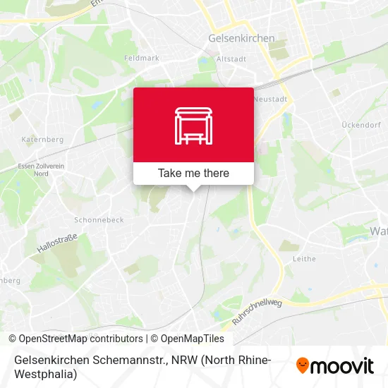 Карта Gelsenkirchen Schemannstr.