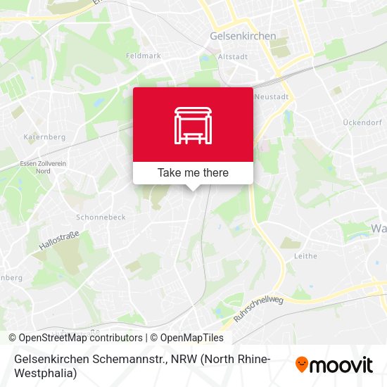 Карта Gelsenkirchen Schemannstr.