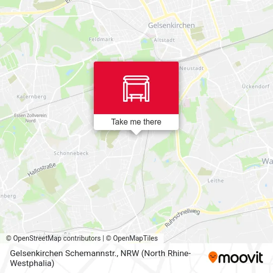 Карта Gelsenkirchen Schemannstr.