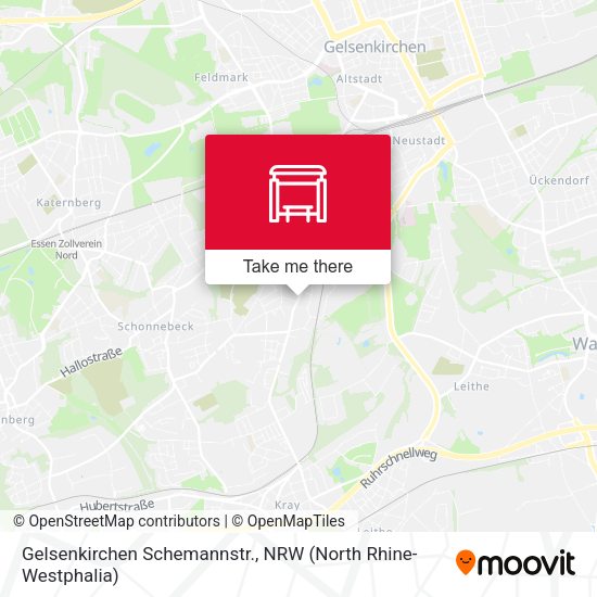 Карта Gelsenkirchen Schemannstr.