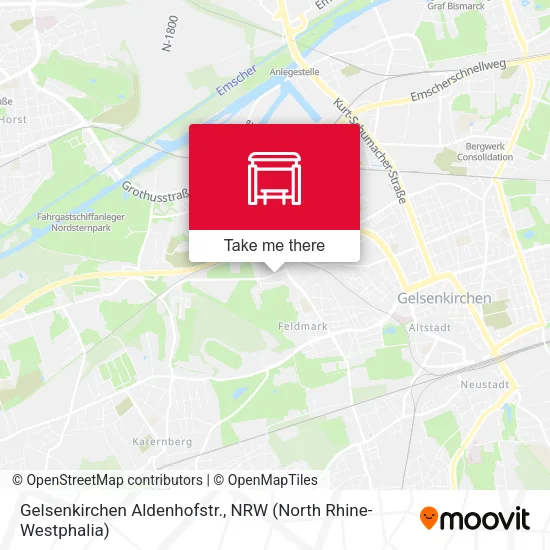 Карта Gelsenkirchen Aldenhofstr.