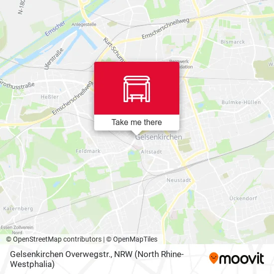 Карта Gelsenkirchen Overwegstr.