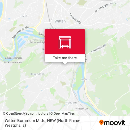 Карта Witten Bommern Mitte