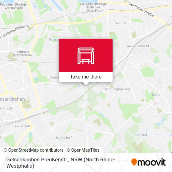 Карта Gelsenkirchen Preußenstr.
