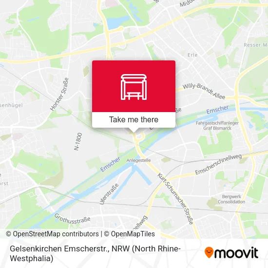 Карта Gelsenkirchen Emscherstr.