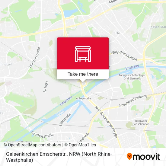 Карта Gelsenkirchen Emscherstr.