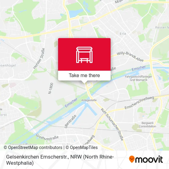 Карта Gelsenkirchen Emscherstr.