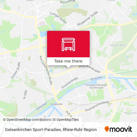 Карта Gelsenkirchen Sport-Paradies