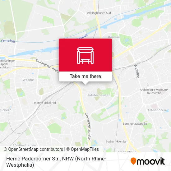 Карта Herne Paderborner Str.